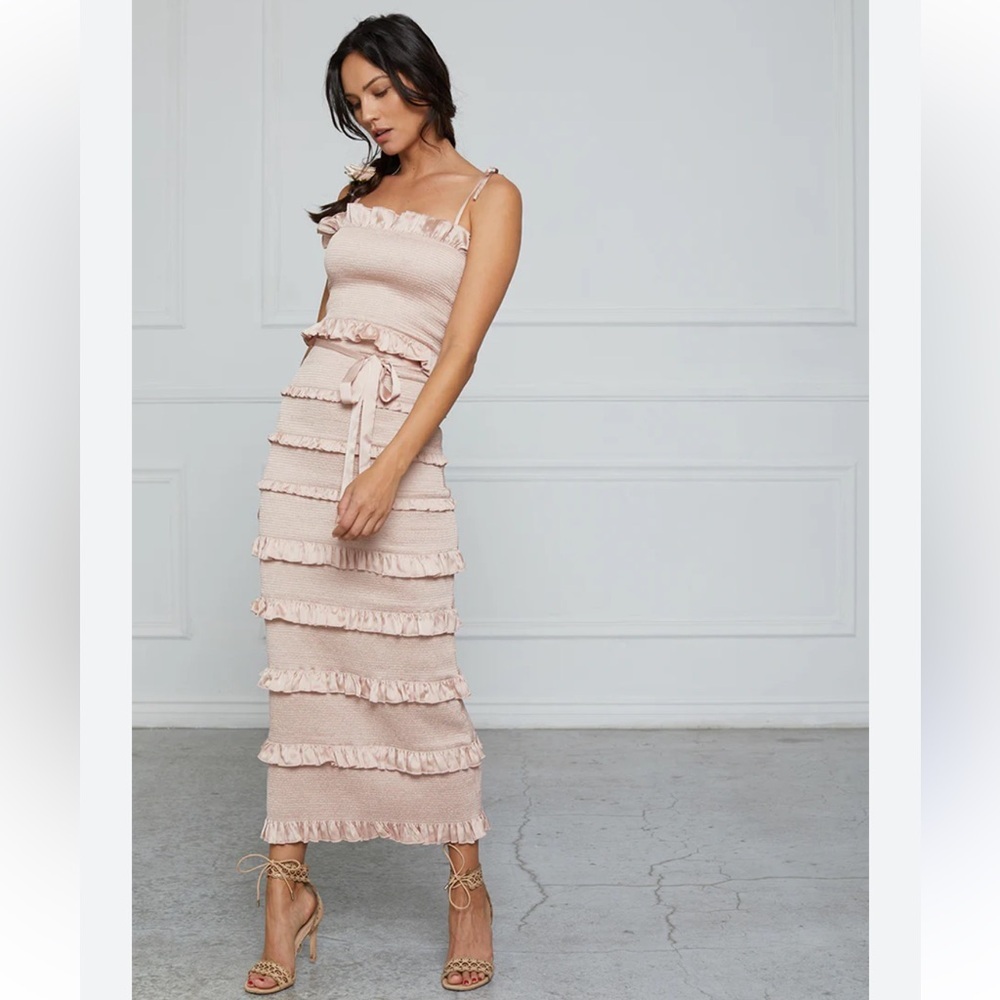 V. Chapman The Lily Dress in rose dust